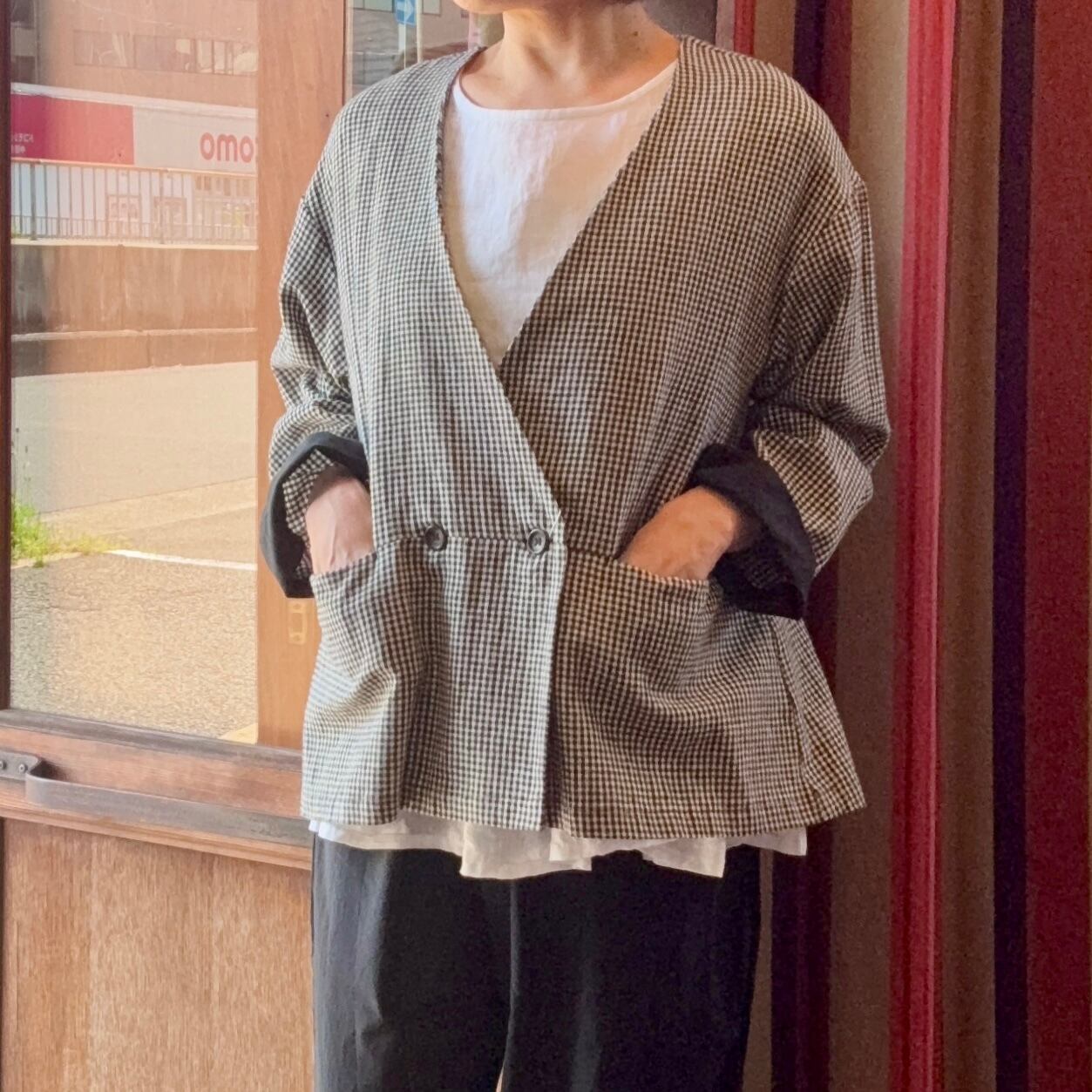 blue willow リネン２ウェイカーディガン(新品) blue willow リネン2ウェイカーディガン(新品) 30%OFF【blue