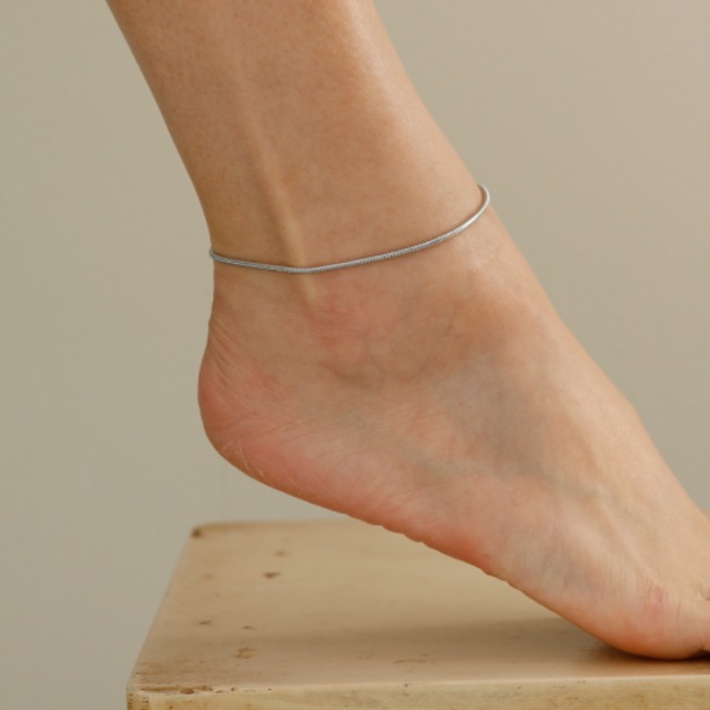 stainless snake anklet