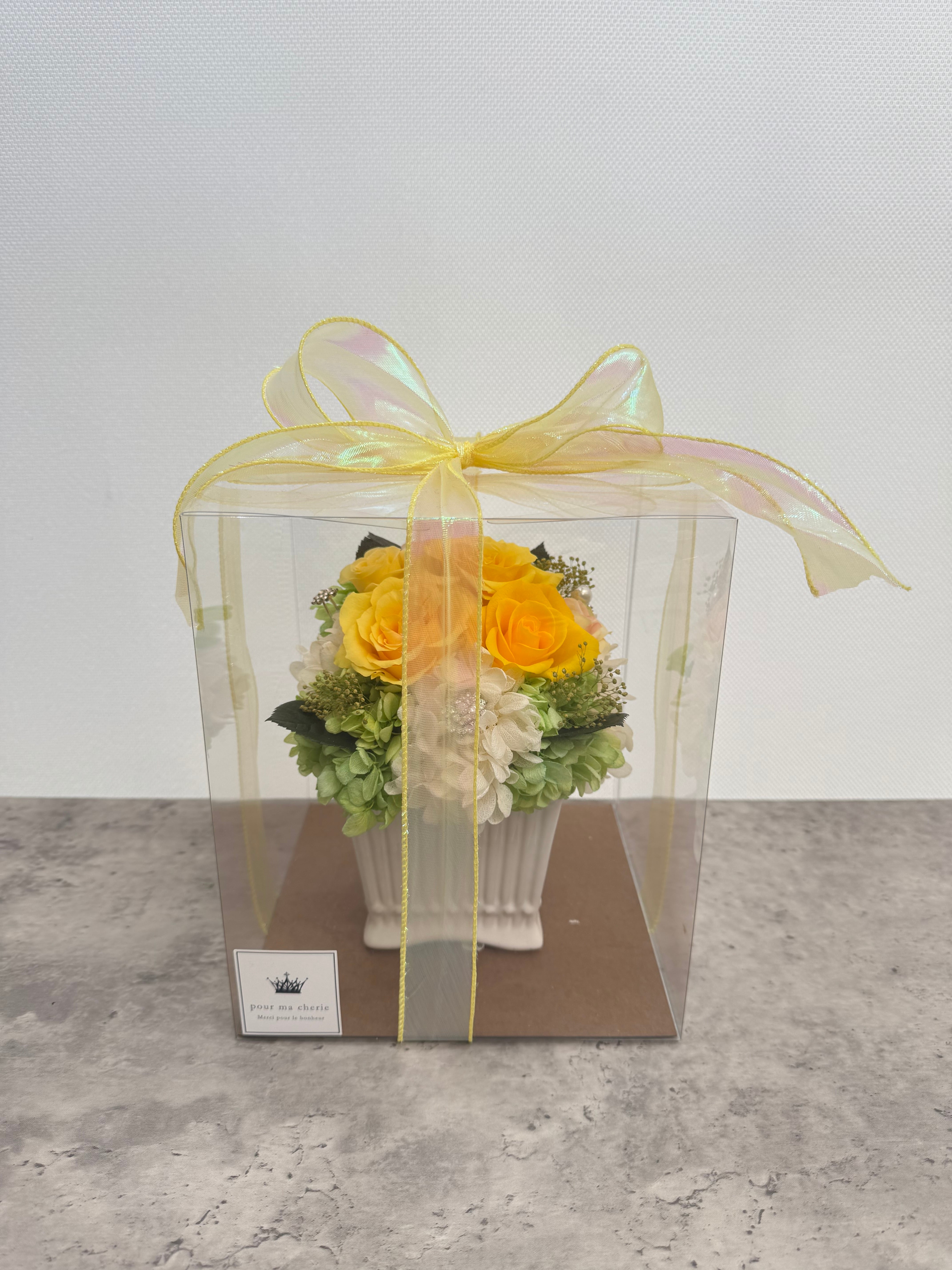 イエロープリザーブドフラワー