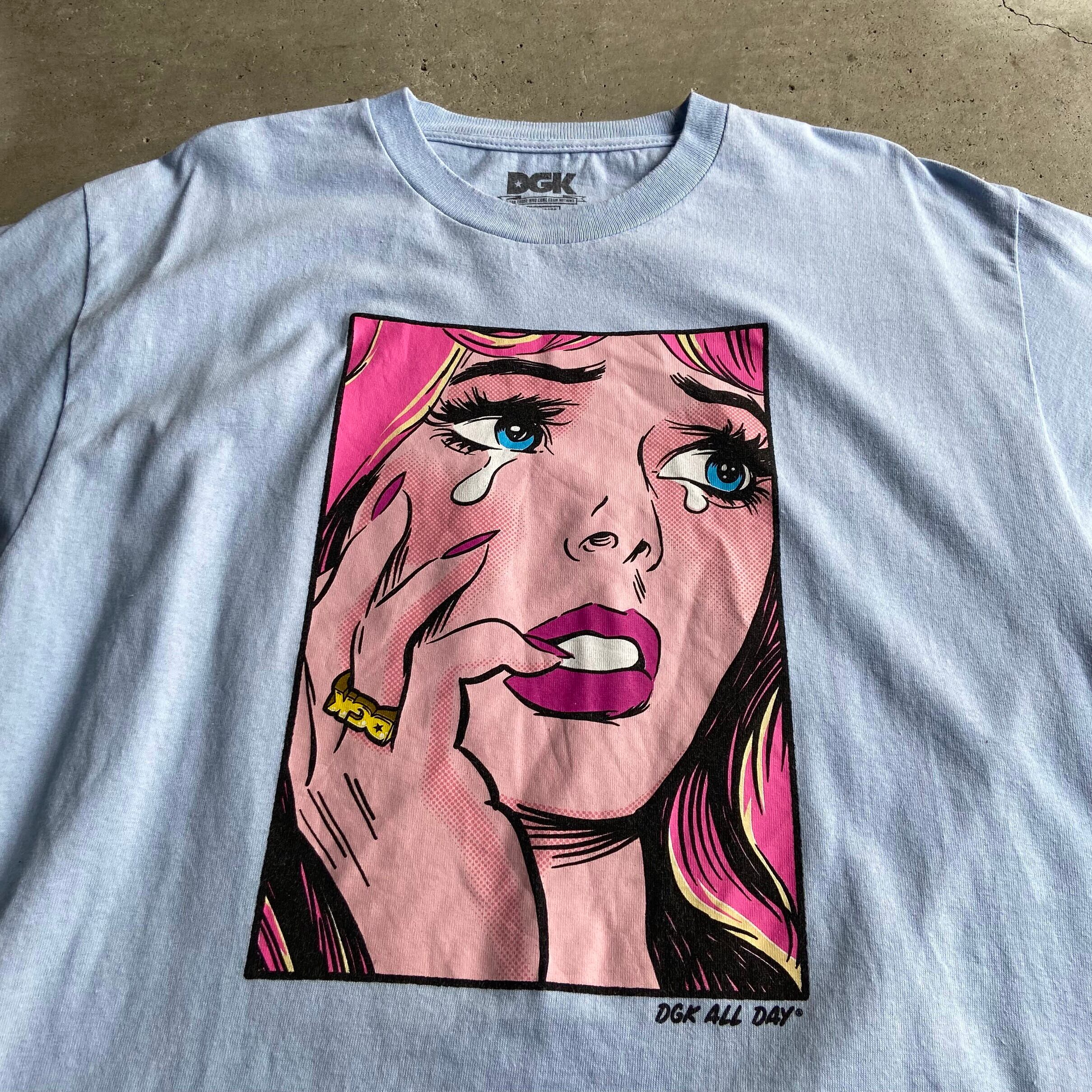 DGK ディージーケー アメコミ プリント Tシャツ メンズM 古着 ライト