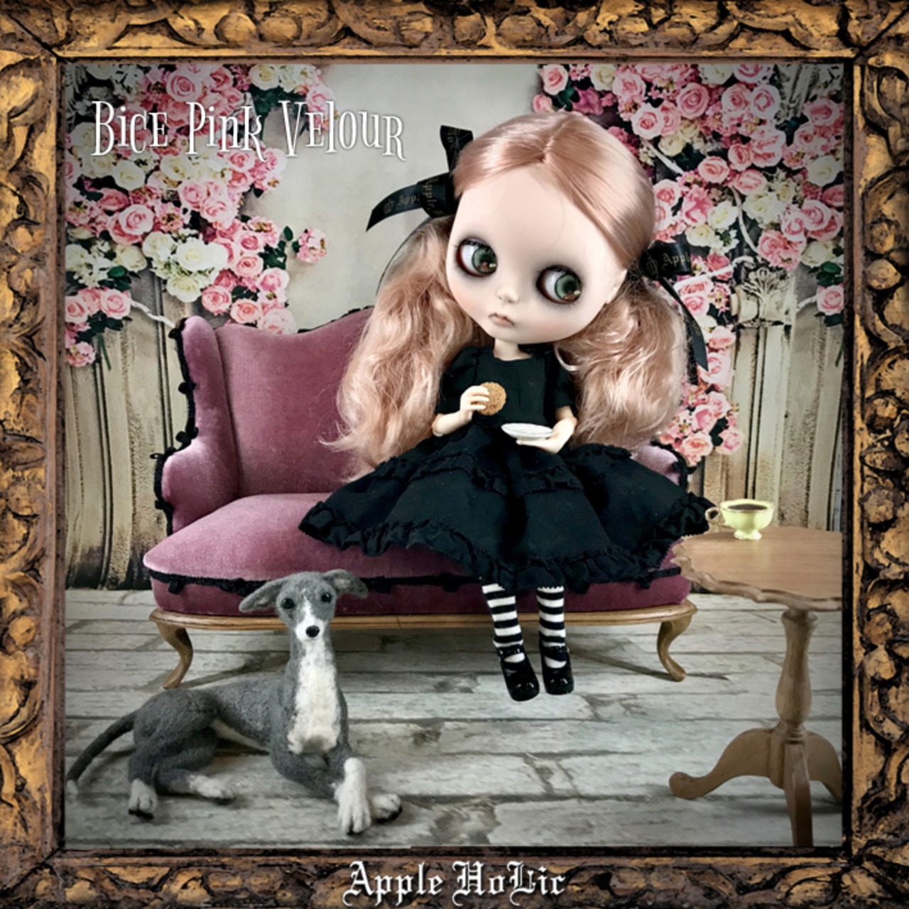 ドール チェア L　Bice Pink Velour・ビーチェ ピンク べロア　 二人掛け