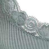 ウールシルク DUSTY BLUE  タンクトップ 　２、３サイズ