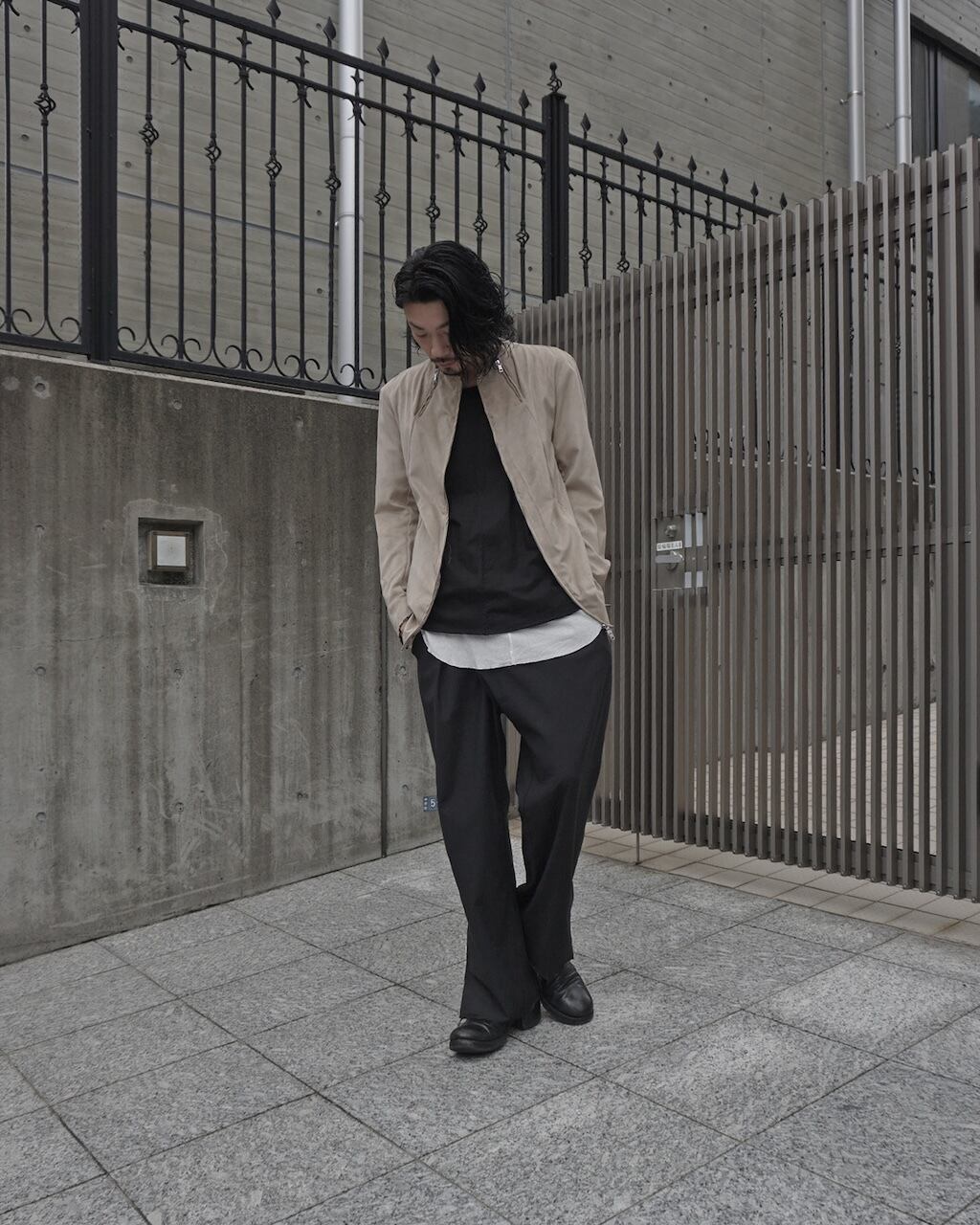 askyy アスキー イージー ライダースジャケット ご購入条件有]第1次発売 ASKYY / 3 ZIPPER RIDERS JACKET -SAND