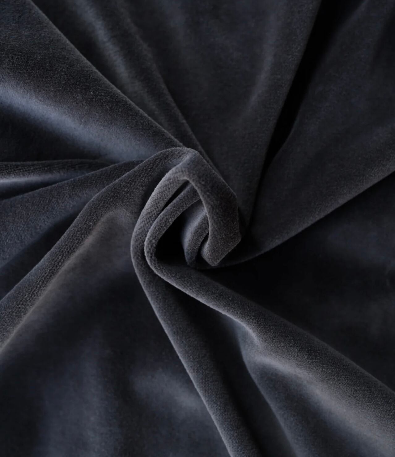 edit clothing DOZUME VELOUR SIDEPOCKET TRAINER / charcoal | SLOW