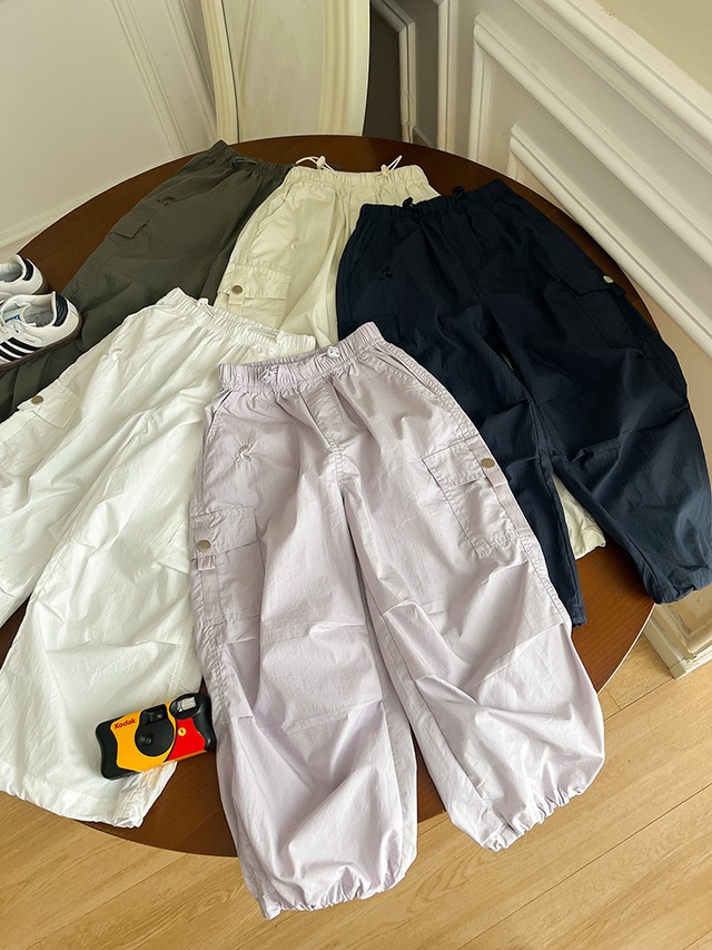 【KID】ワイドシルエットサイドポケットカーゴパンツ - 9