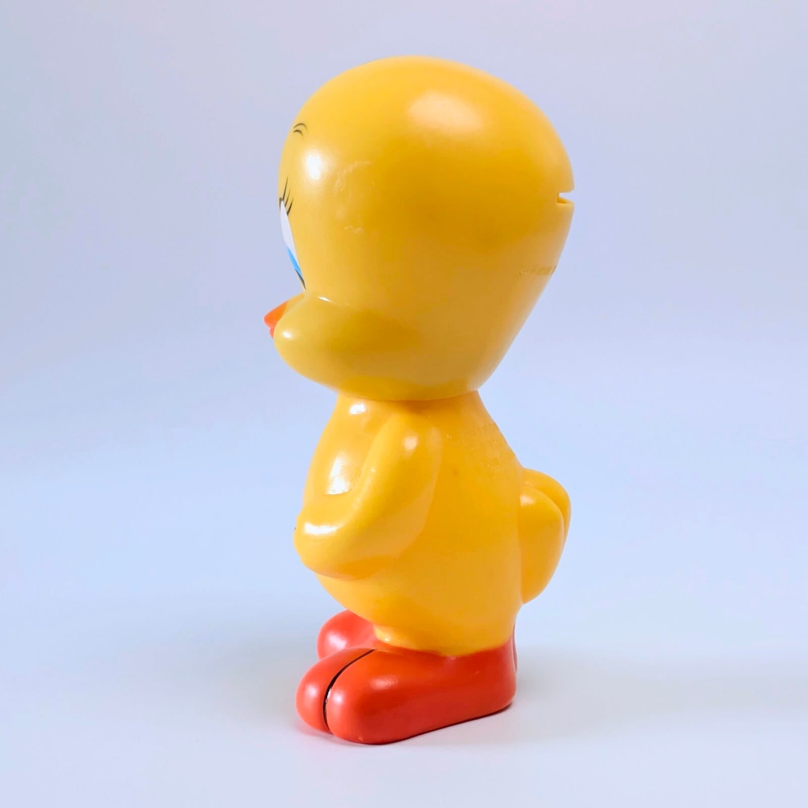 ☆VINTAGE 1976☆【 Looney Tunes / ルーニーテューンズ 】デーキン トゥイーティー ソフビバンク / ソフビ貯金箱〚アメリカン雑貨 アメトイ〛