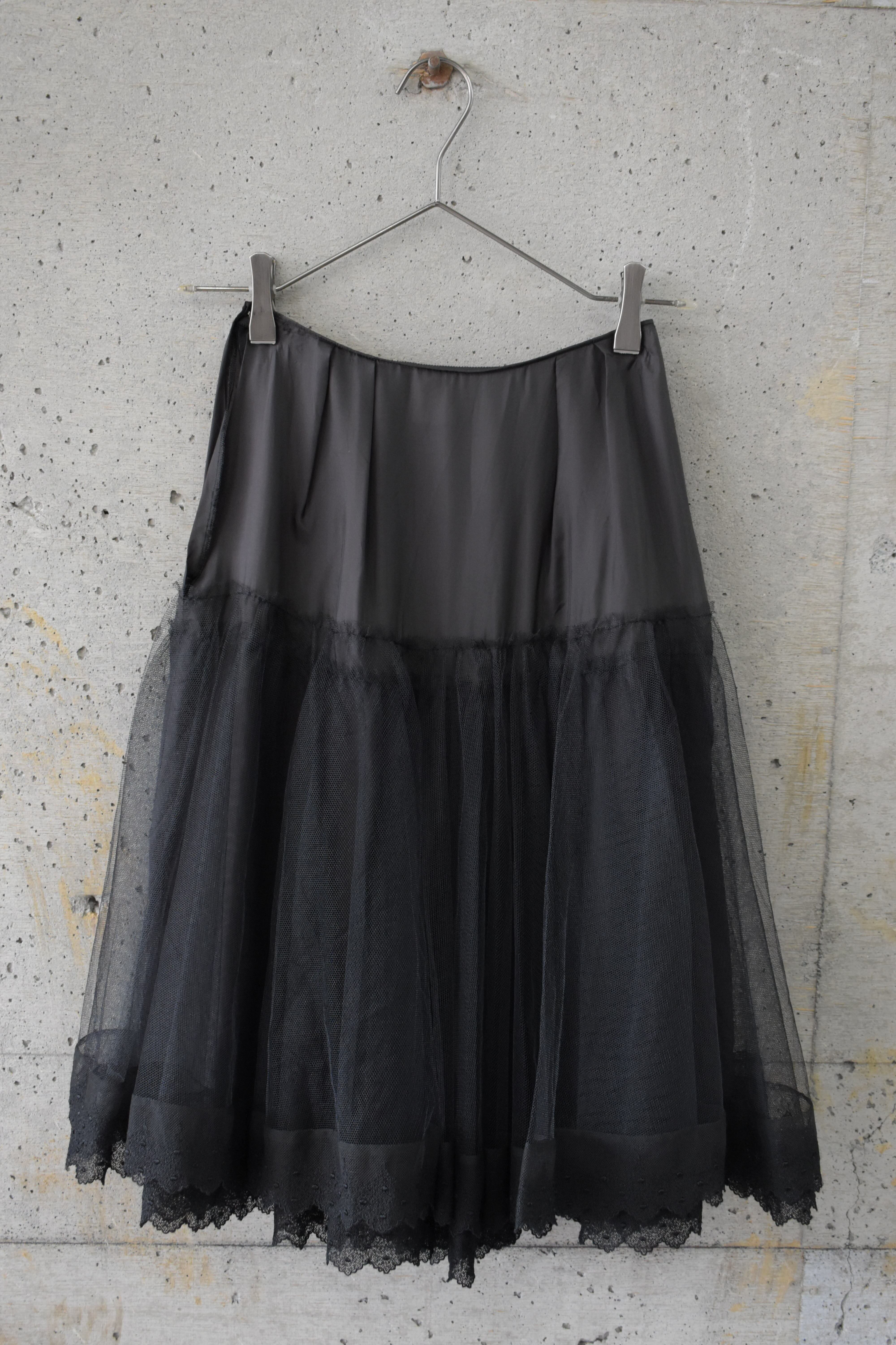Black tulle skirt