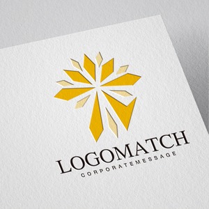 明るく希望に満ちた光のロゴ