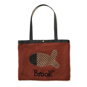 Orange) Brook Knit Tote Bag