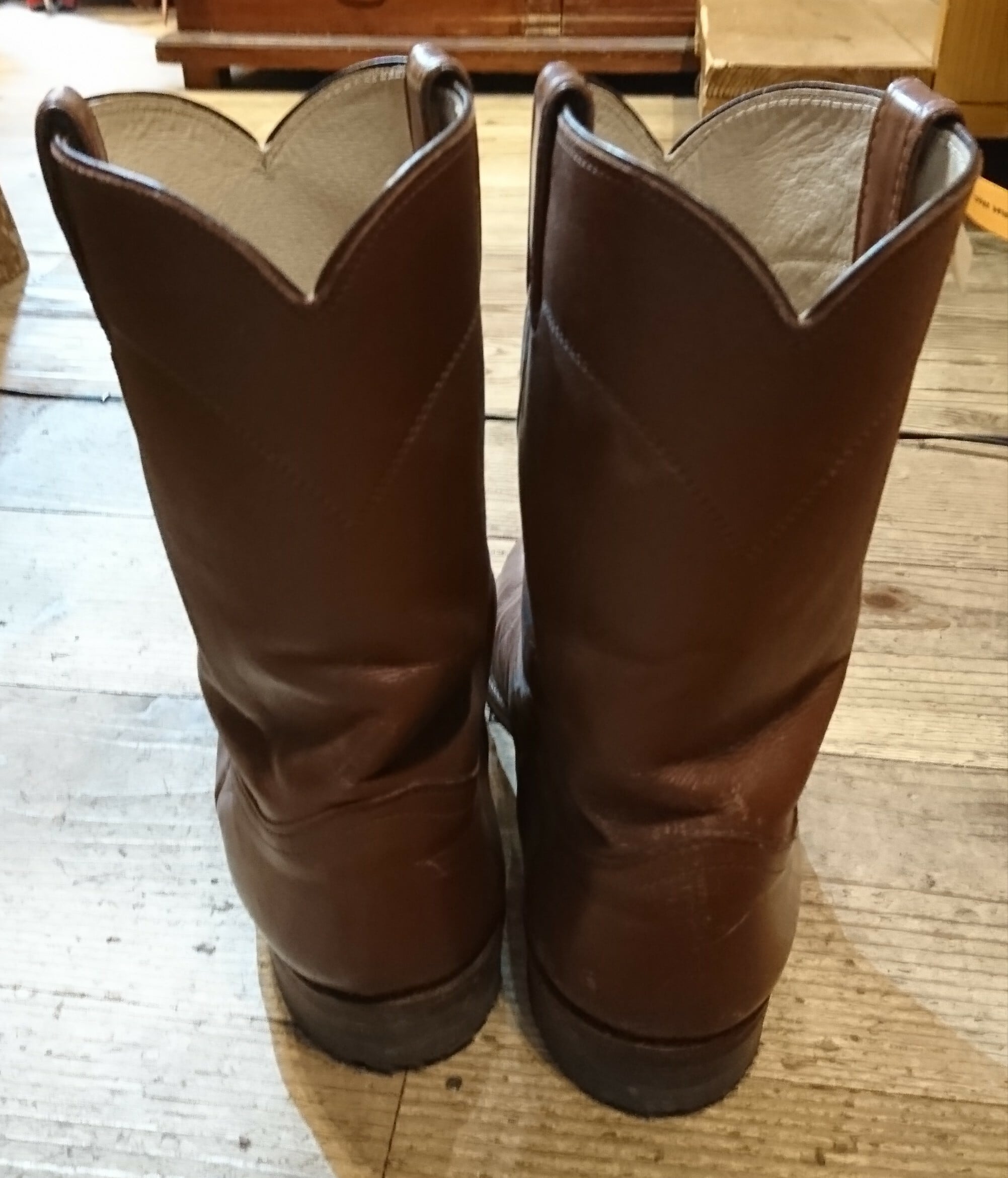 ジャスティン　ローパーブーツ 70s 80s vintage justin boots roper ヴィンテージ ジャスティン