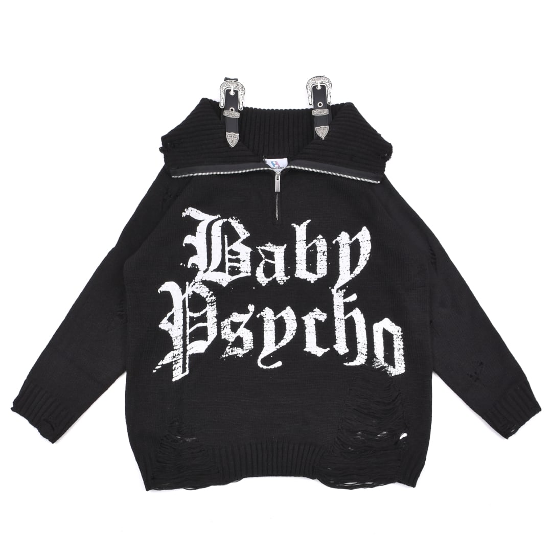 11/10新着】ロゴ肩ベルトオフショルニット | VOLCAN&APHRODITE