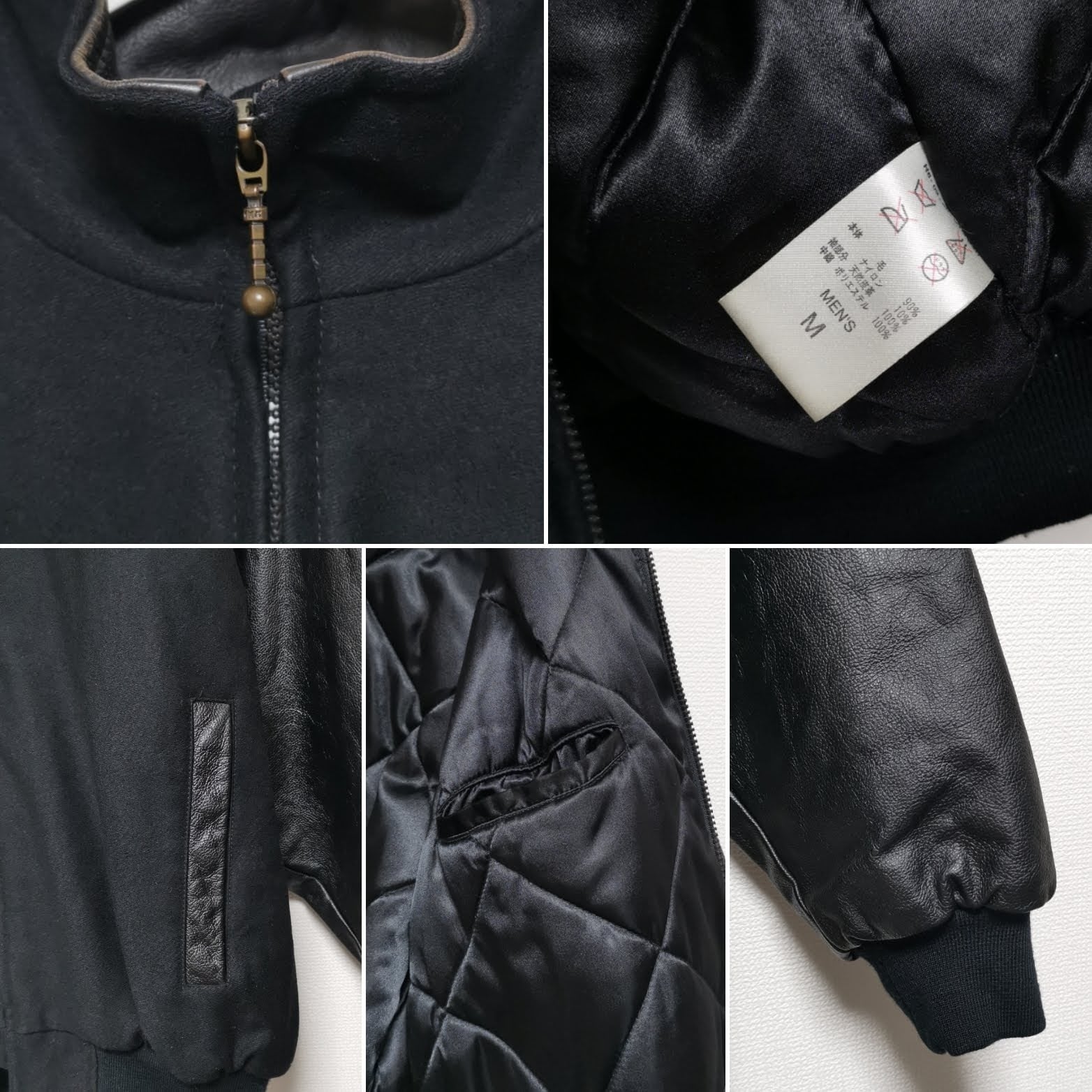 nike destroyer jacket ボンバー スタジャン レザー