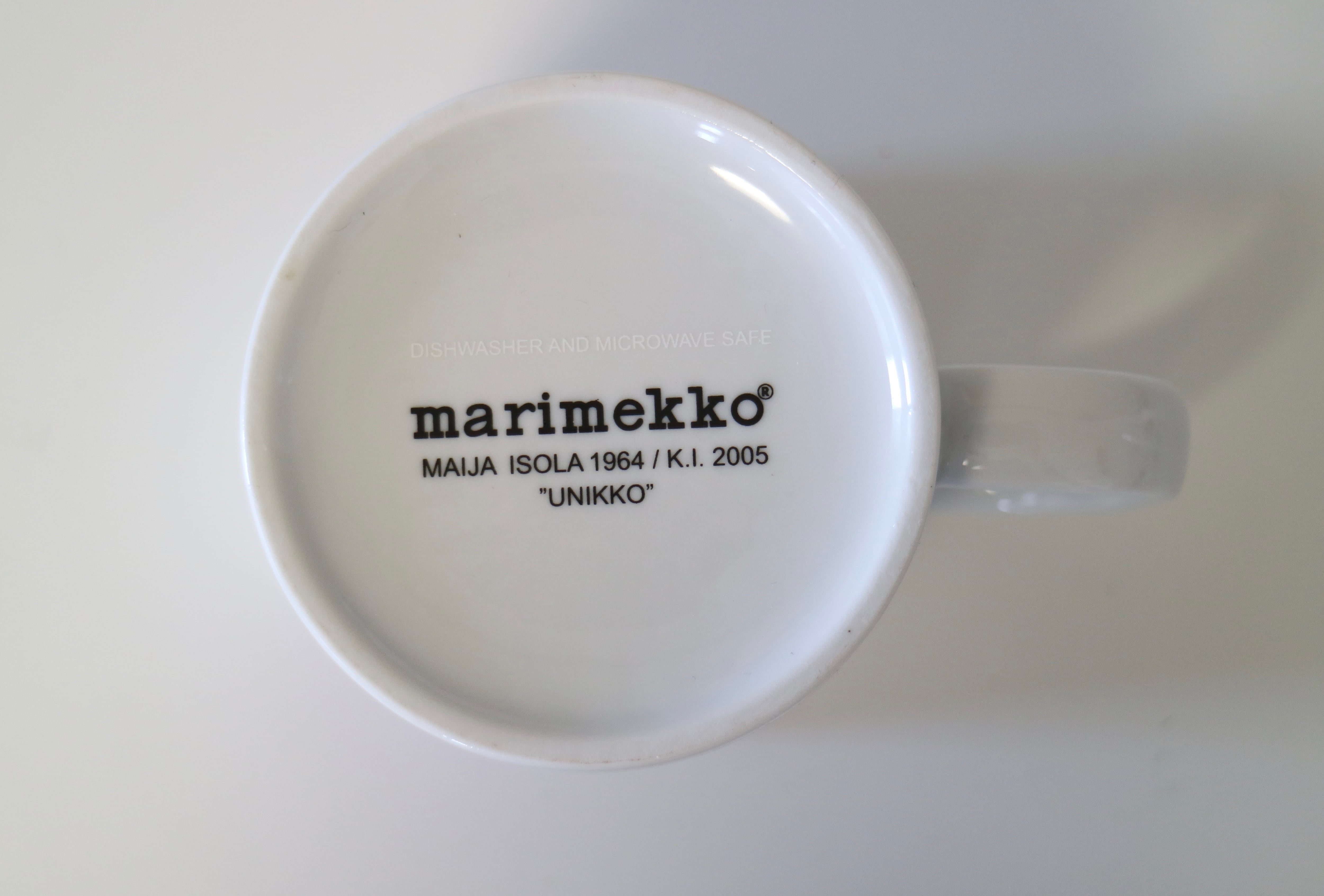 廃盤】マリメッコ marimekko ／ ウニッコ Unikko 旧マグカップ