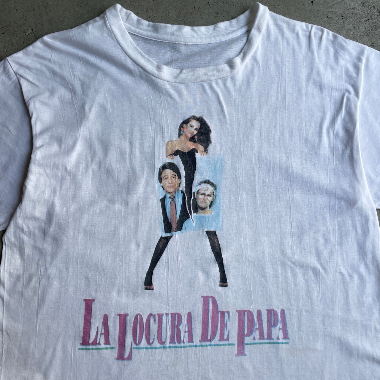 90s ムーンアイズ 両面プリント ビッグロゴ Tシャツ 染み込みプリント