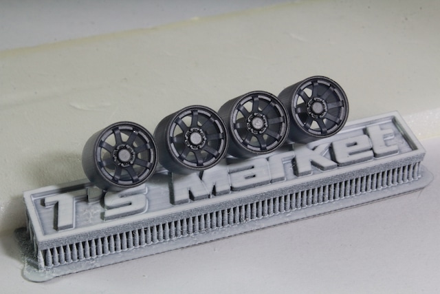 9.2mm オフロード用ホイール 06 TIS Wheels 560B タイプ 3Dプリント ホイール 1/64 未塗装