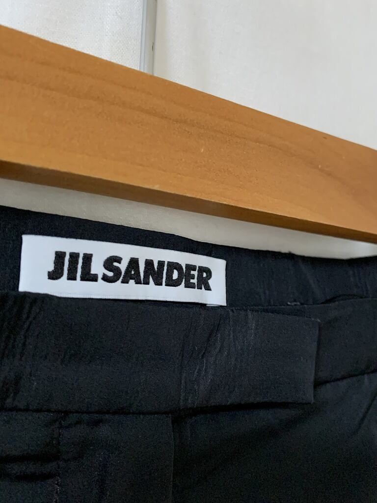 Silk Blend Design Tapered Slacks "JIL SANDER"