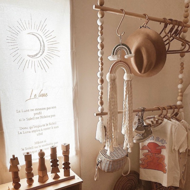 【受注】wooden beads hanger rack ウッドハンガーラック
