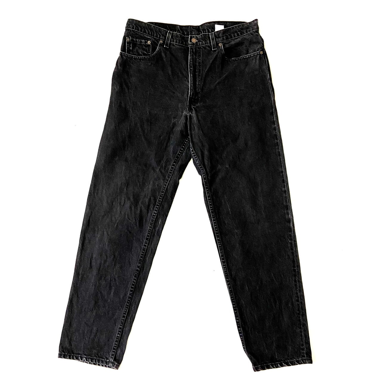 90年代 Levi's リーバイス 550 テーパード デニムパンツ ブラック 黒