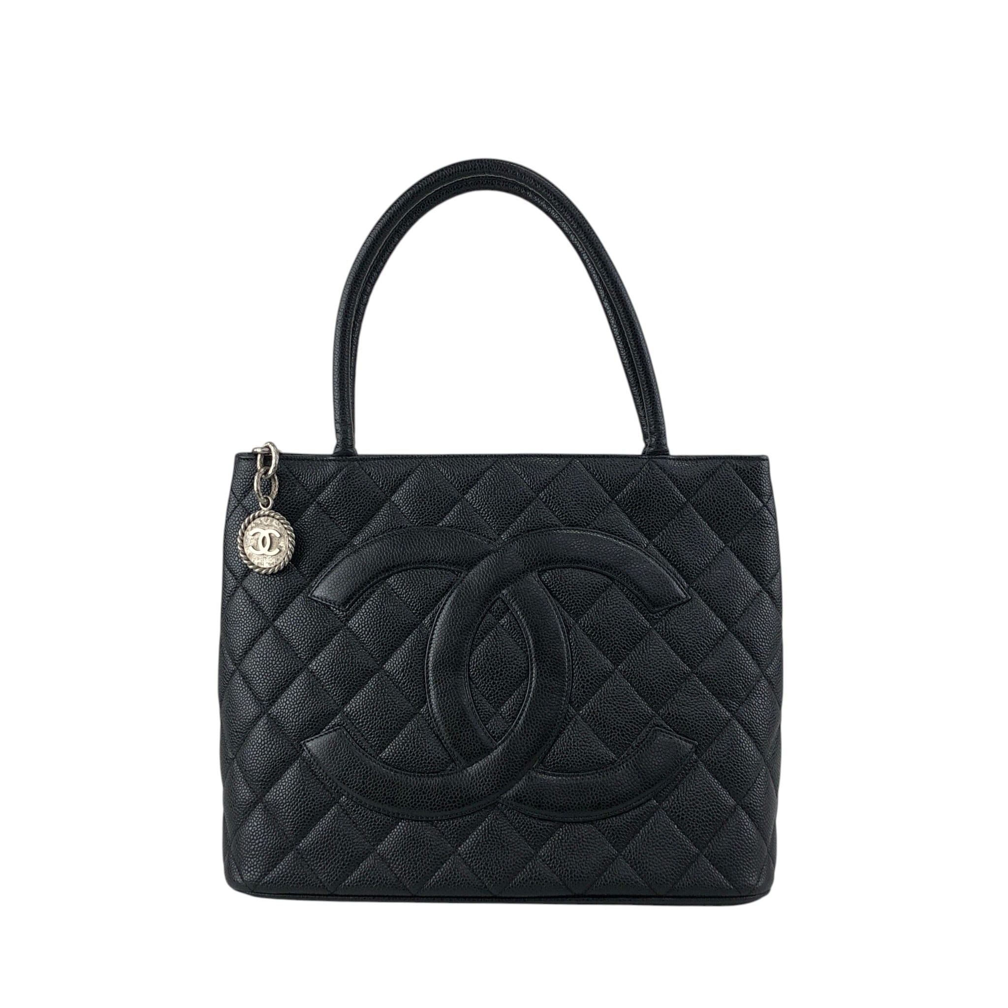 Mari CHANEL ヴィンテージ ココマーク キャビアスキン CHANEL シャネル ハンドバッグ ブラック ココマーク キャビアスキン