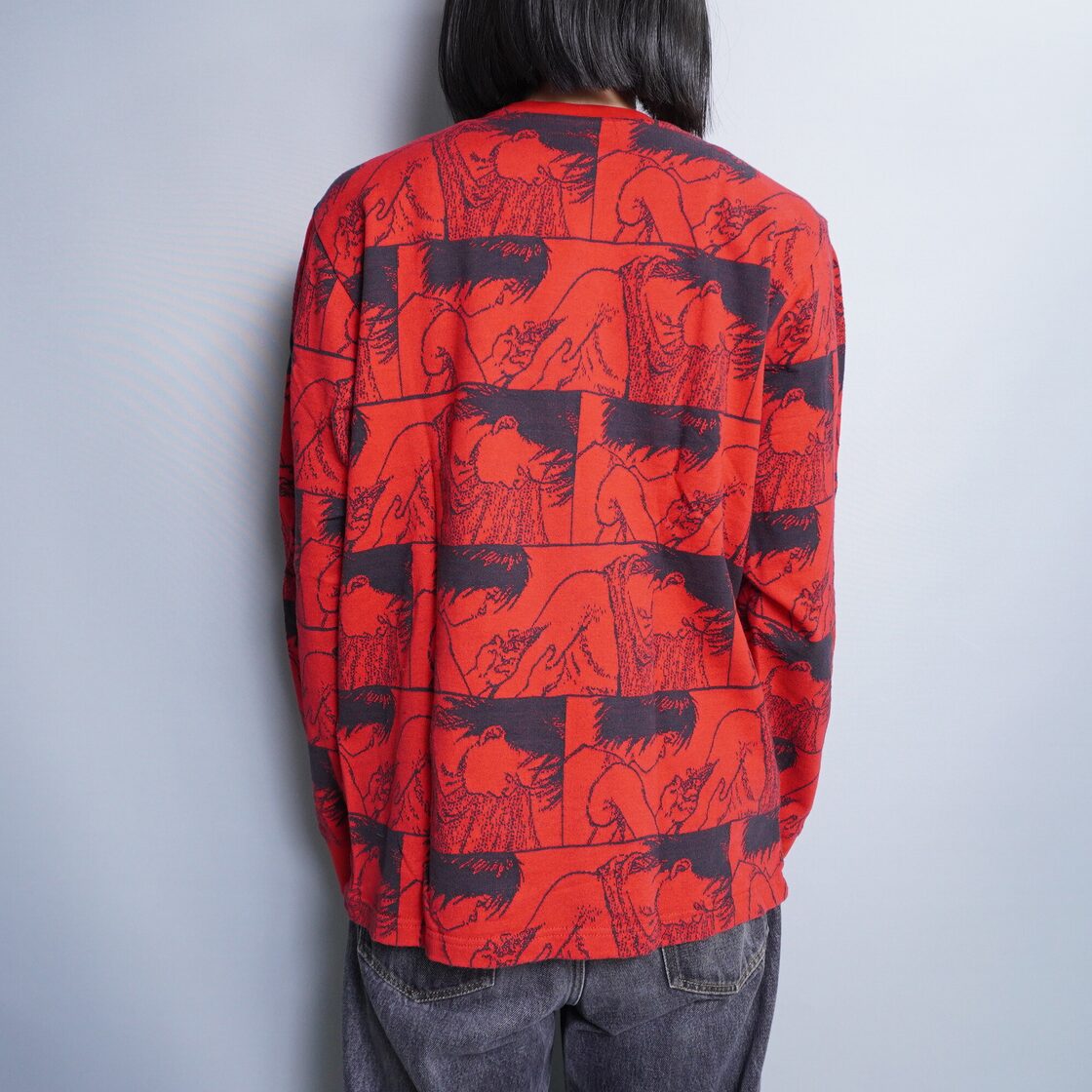SUPREME】17aw SUPREME×AKIRA 総柄 コットンレッドニット | PAY ID