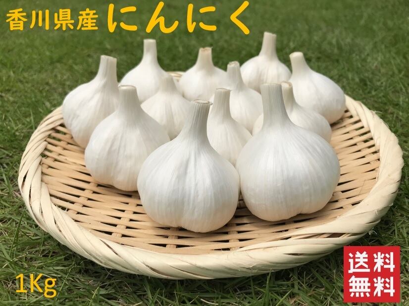 農家直送 香川県産にんにく 1Kg 【令和8年産】【国産】【乾燥にんにく