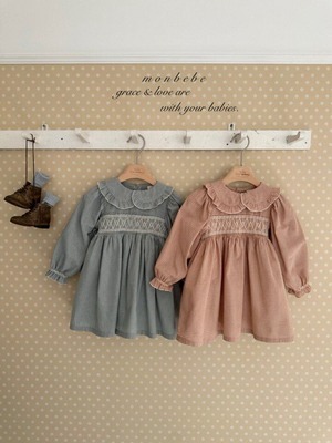 【予約】monbebe Mila Smoke onepiece