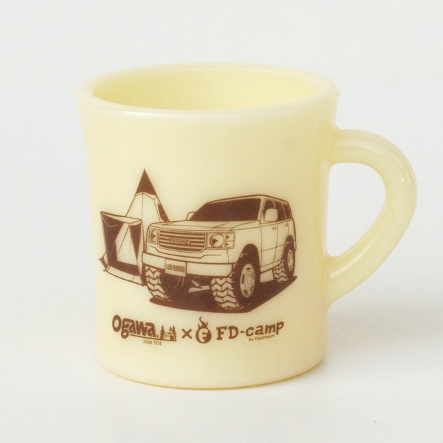 2個セット割【Olde Milk Glass】ランクル ogawa×FD-campマグカップ【バターミルク】ｘ2個