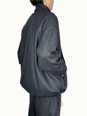 【Graphpaper】Wool Smooth Flannel Track Blouson