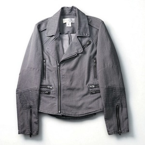 Vintage denim double riders jacket "GRAY"