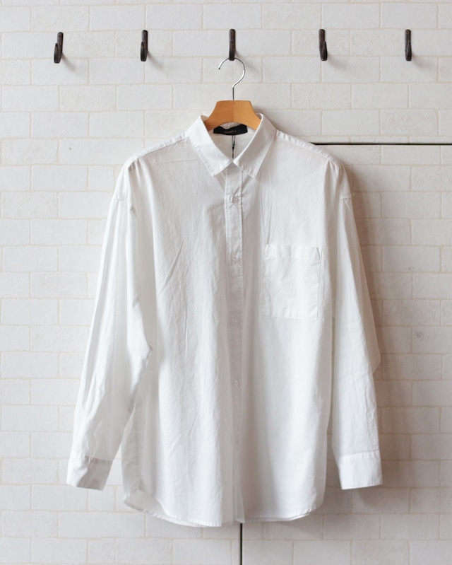 【OMNESメンズ】製品洗いコットンブロード  レギュラーカラー 長袖シャツ（12255）