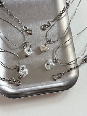 natural fresh pearl snake necklace
