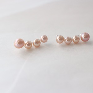 pink fresh water pearl earcuff