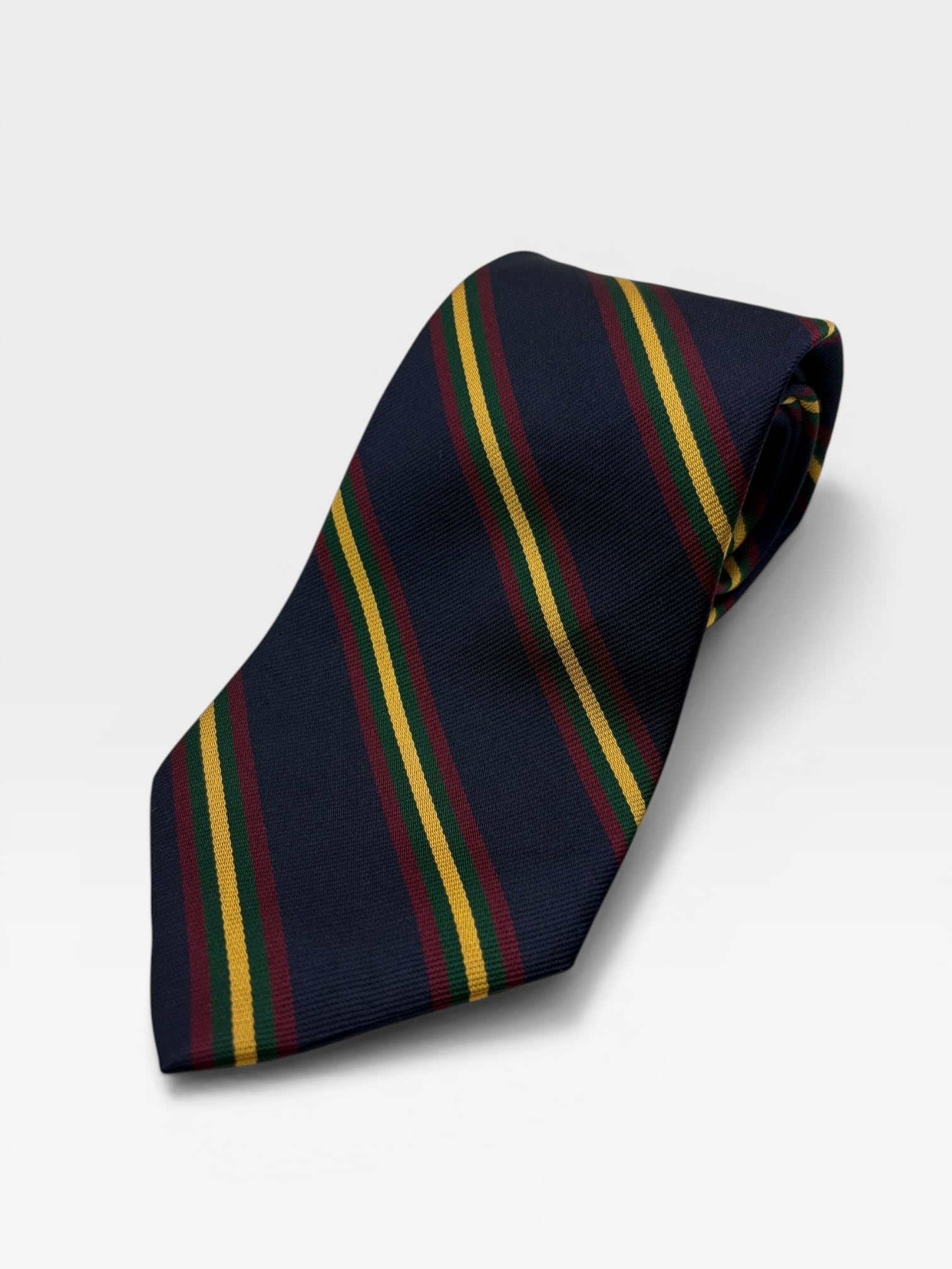【Used】“Brooks Brothers” Regimental Stripe Silk Tie
