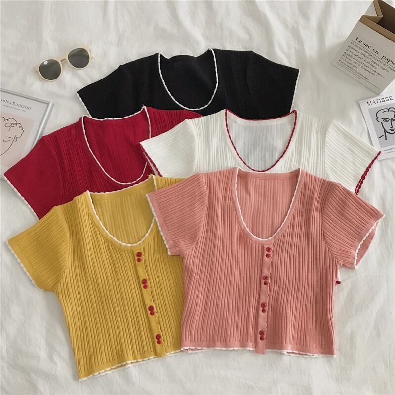 ショートスリム薄手セーター YY-ファッション49372114256