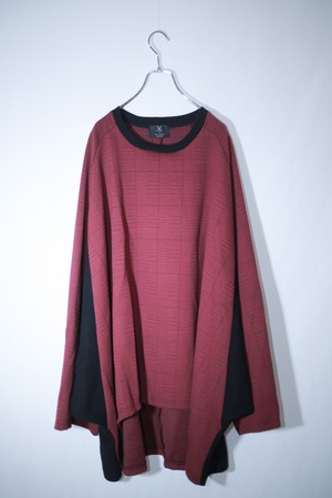 Bat-T-shirts (wine red/glen check/black)