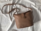 AMERICA 1990’s OLD COACH “Beige Leather” shoulder bag