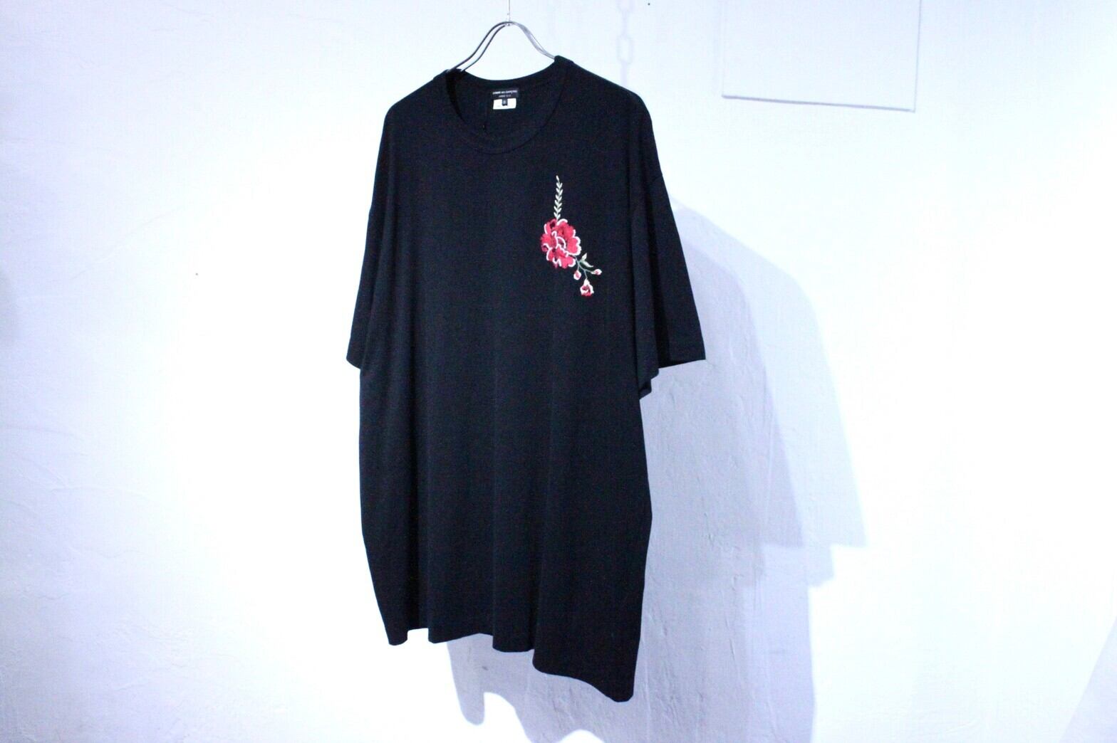22ss COMME des GARCONS HOMME PLUS "Flower 刺繡"Over Tee