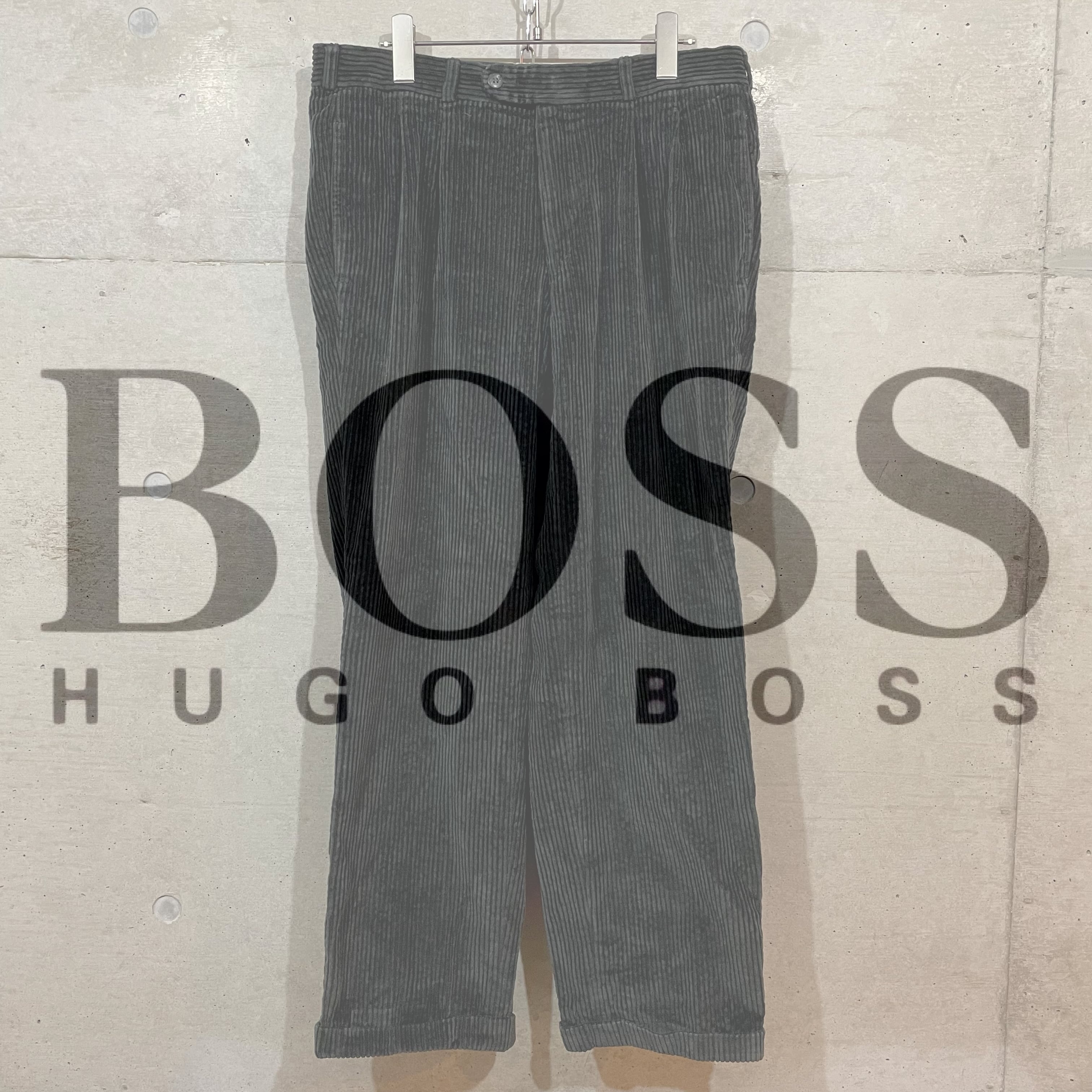 HUGO BOSS】corduroy wide pants(ヒューゴボス/コーデュロイパンツ)(msize)0601/tokyo |  〚EINS_archive〛