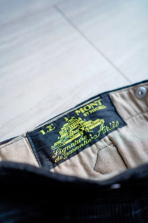 【1940s, Mint Condition】"Le Mont Saint-Michel " Heavy Corduroy Trousers / 343m