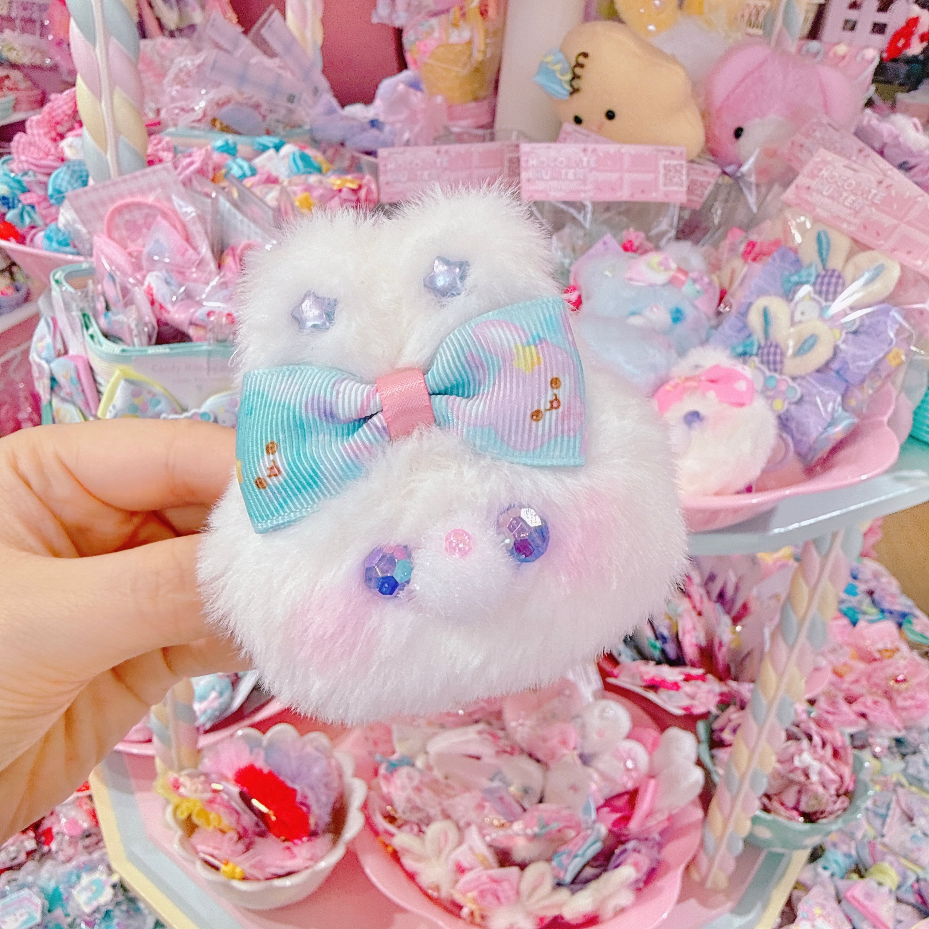 【A4】103-16うさっころヘアゴム