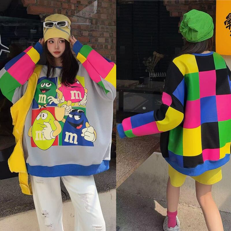 【tops】カジュアルカラフルトップス Q6745