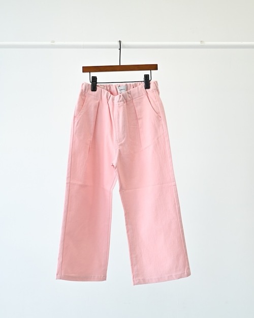 undeny.(アンディニー) / バギーデニムパンツ / ピンク / 110-160cm