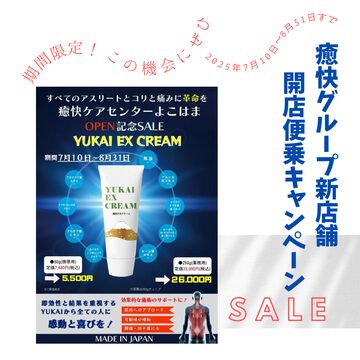 YUKAI EX CREAM 250g マッサージクリーム お徳用 【公式通販】