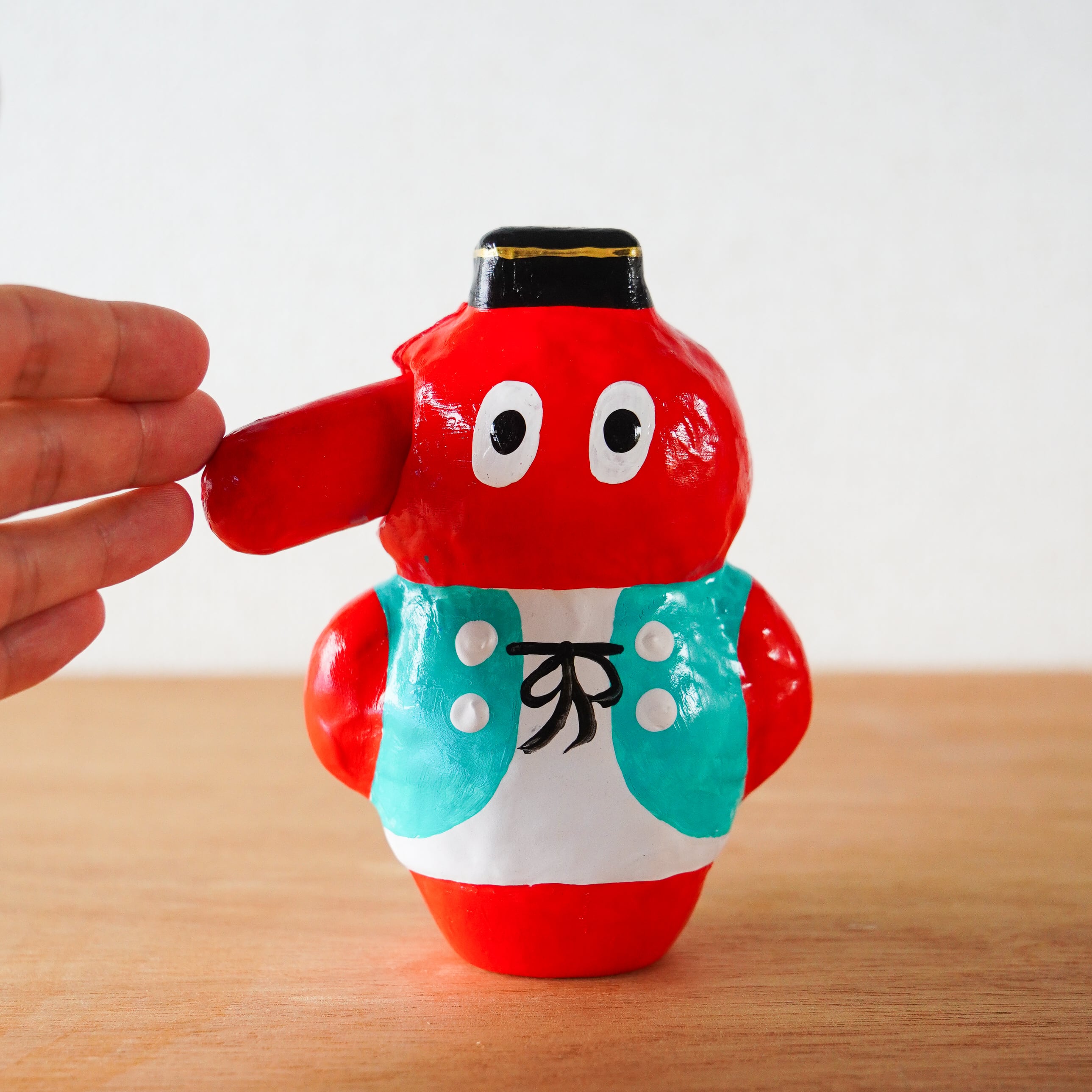 天狗　張り子 福寄せ天狗張子（中）｜高さ約14cm | 天狗屋オンライン