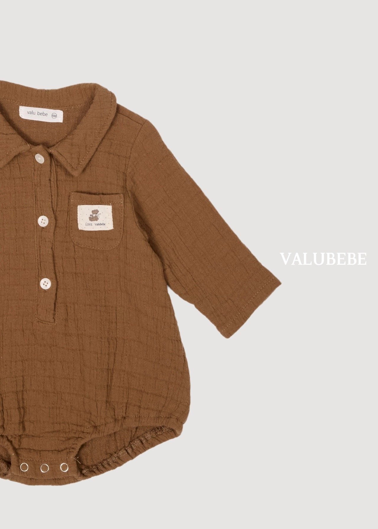送料無料【予約】/ ミニシャツロンパース / valubebe
