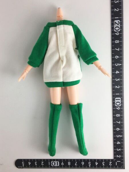 ドール服 1/6 女性用21_23 ジャンパースカート&ソックス グリーン STK 19678 - 画像2