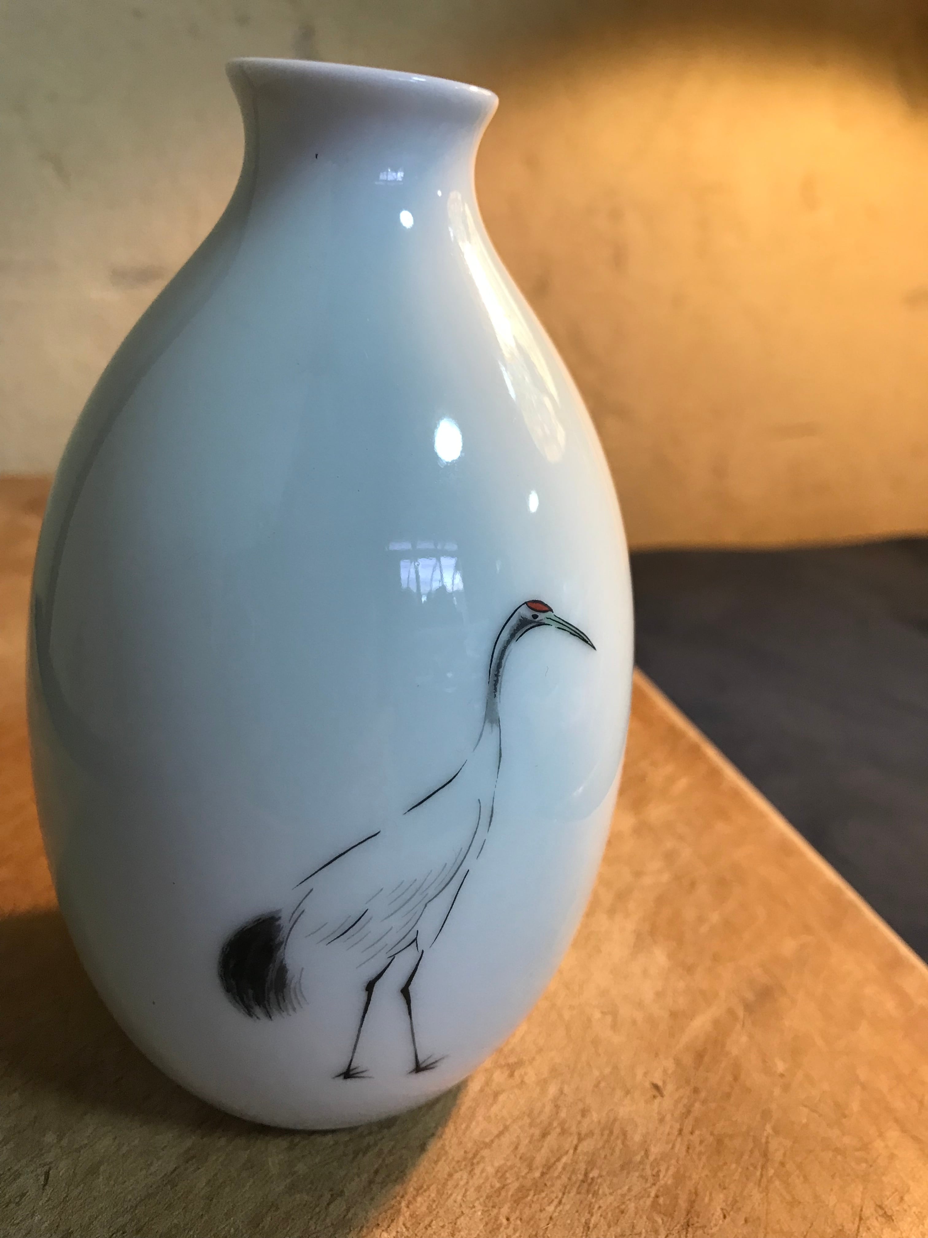 美濃焼 小栗正男 織部花生 25cm