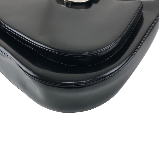 Salvatore Ferragamo サルヴァトーレ フェラガモ ショルダーバッグ ブラック エナメル ワンショルダー vintage ヴィンテージ オールド ccacbp