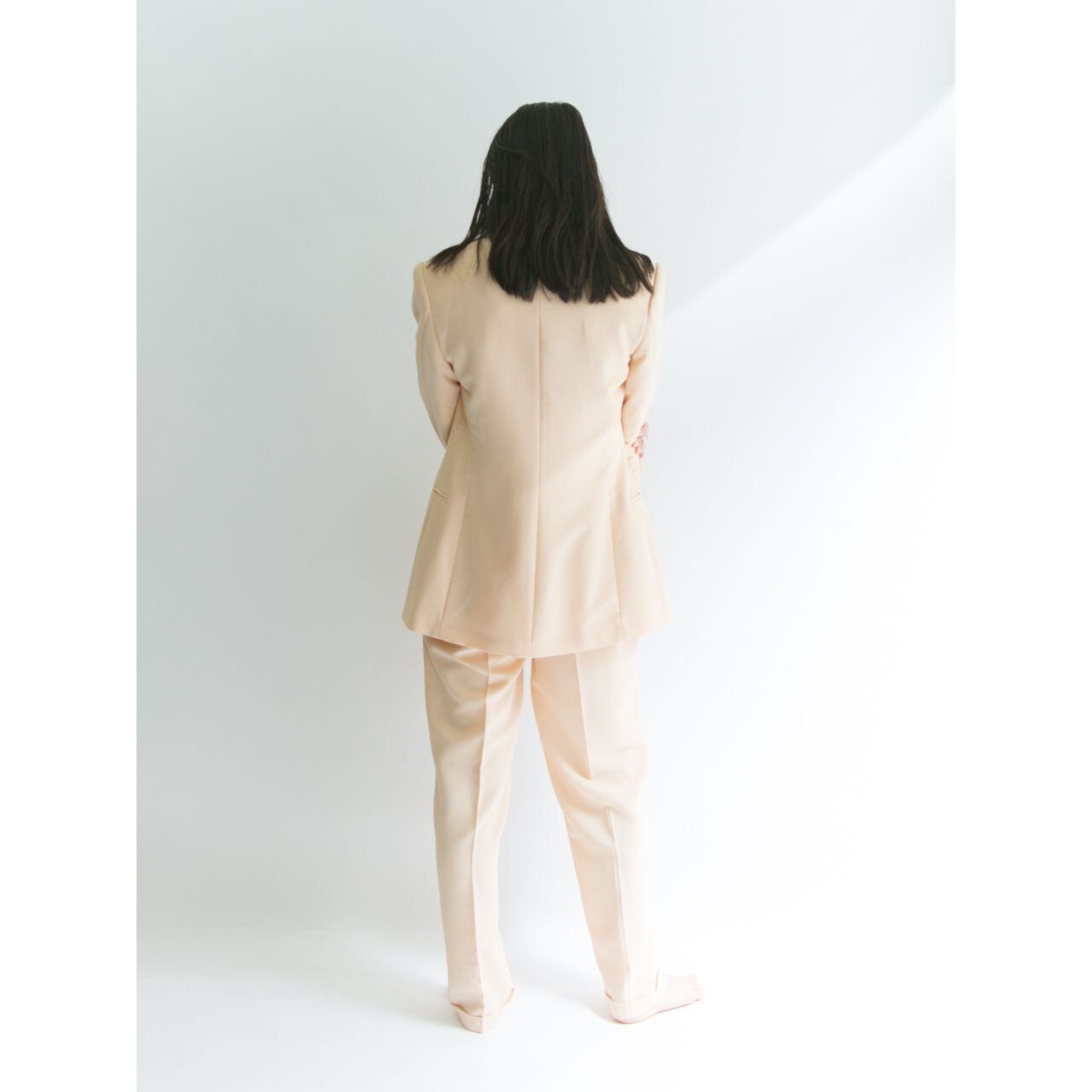 【Made in Italy】Chiffon tailored jacket（イタリア製 シフォンテーラードジャケット）3b