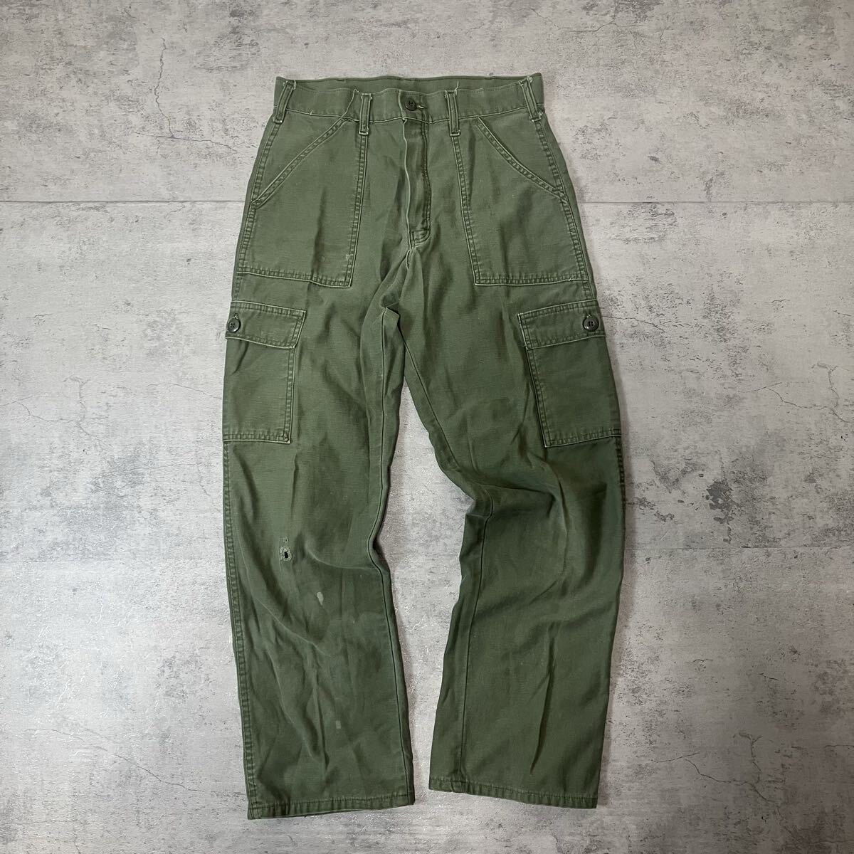 US ARMY OG-107 ベイカーパンツ YKK ZIP ミリタリー 民間品 30x28